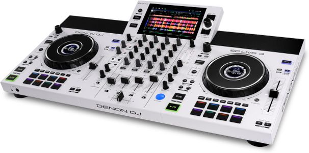 Denon DJ SC LIVE 4 White DJ Controller – 4-Deck Performance