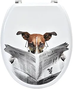 Elongated Toilet Seat Dog Jack Russel