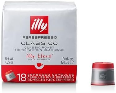 illy Coffee, Classico Espresso Coffee Capsules, Medium Roast, 100 Percent Arabica Coffee, Pack of 6 x 18 Capsules