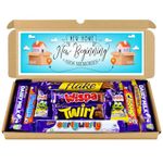 New Home Gift | House Warming Gift Chocolate Hamper | Letter box Chocolate Gift Selection Box | 10 Fullsize Cadburys Dairy Milk Chocolate bars | Ideal Gifts For Women, Men, Kids (New Home)