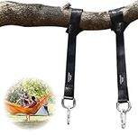 POOTACK Tree Swing Straps Hanging Kit with Two Sturdy Zinc Alloy Carabiners 1000lbs For Swings and Hammocks,Easy To Use set of 2 150 cm