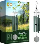 TIMESETL AEOLIAN BELLS WIND CHIME Signature Collection, Bells of Paradise, Rainforest Green 42 Inch Decor Designs Wind Chimes for Outdoor, Patio, Home or Garden Décor