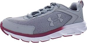 Under Armour Charged Assert 9, Mod Gray/White/Pace Pink, 11 US