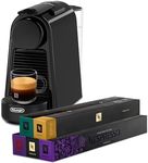 Nespresso Essenza Mini EN85.B, Automatic Coffee Machine by De'Longhi, Capsule Machine, 50 Capsule Welcome Set Included, Compact Design, 19 Bar Pressure, 1150W, Black