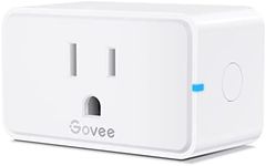 Govee Smart Plug, WiFi Bluetooth Outlet Work with Alexa Google Assistant, Smart Outlet 15A with 24 Timer Schedule & Group Remote Controller, No Hub Required, ETL&FCC Certified, 2.4G WiFi Only (1 Pack)