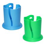 2pcs Paddle Sup Board Cup Holder, Universal Kayak Drink Holder Multifunctional Anti-Toppling Water Bottle Holder Surfboard Cup Holder for Outdoor Fishing Kayak Accessories(Green, Blue)