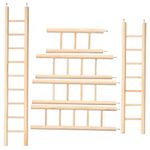 Climbing Toys 6pcs Budgerigar Biting Cage Training Climbing Ladder Climb Parrot Toy Parakeet Parrots for Bird Grinding Chewing Claw Birds Stand Wooden Wood Birds Toys