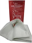 Patel Enterprise Fiberglass Fire Blanket (2mtr* 2 mtr) Emergency Fire Safety for Home, Kitchen & Car | Emergency Fire Safety Blanket for Cooking & Electrical Fires (Pack of 1)