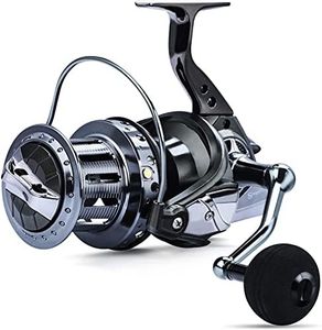 Sougayilang Spinning Reels 10000 Series Surf Fishing Reels,10+1 Stainless BB Ultra Smooth Powerful with CNC Aluminum Spool Fishing Reels for Saltwater Freshwater