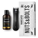 Manscaped Refining The Gentleman Nuts and Bolts 3.0, Men's Grooming Kit, Includes The Lawn Mower 3.0 Powerful Waterproof Trimmer, The Crop Preserver Ball Deodorant and Disposable Shaving Mats