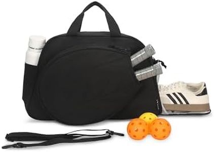 Tennis Gym Bag for Women Pickleball Sport Duffle Holds 2 Rackets,Black