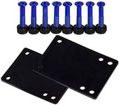 Cal 7 Skateboard 1/8" Riser Pads and 1" Hardware (Blue)