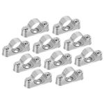 uxcell 10Pcs Pipe Support Pipe Bracket Clamp for OD 20mm Pipe Wall Mount Ceiling Mount Rigid Pipe Straps for Metal Pipe Tube