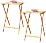 Folding Bamboo Bedside Table Foldab