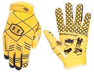 Seibertron Pro 3.0 Twelve Constellations Elite Ultra-Stick Sports Receiver Glove Football Gloves Youth (Yellow, Youth M)