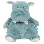 Baby GUND Oh So Snuggly Hippo Large Plush Stuffed Animal for Babies and Infants, Teal, 12.5”