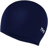 TYR Mens Black Swim-caps, Navy