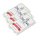 Zig-Zag - Slow Burning Rolling Papers, 3 Booklet Pack, 100 Leafs per Pack, Single Wide (Regular) Size, Kut Corners Easy Rolling, 100% Natural Gum Arabic, No Bleach, Authentic (White)