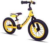 KOOKIDO Balance Bike with Air Tires, Kids Bike Without Pedal, 12 inch Bike for Kids Ages 3+ (Classic 12" - Champion Yellow)