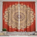 Ambesonne Mandala Decor Kitchen Cur