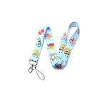 Cartoon Cute Anime Lanyard Keychain, Anime ID Badges Lanyard, Key Lanyard for ID Card Holder, Cell Phone Case, 3, 0