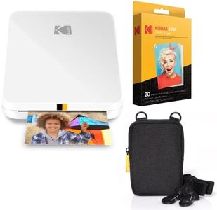 Kodak Step Slim Instant Mobile Photo Printer - Kit: 20 Pack Zink Paper, case