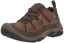 KEEN Men’s Circadia Vent Low Height Breathable Hiking Shoes, Shitake/Brindle, 9.5 Wide US