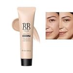 BB Cream Foundation, Waterproof Long Lasting Even Skin Tone Makeup, Full Coverage Foundation Anti-Redness Lightweight Smoothing Foundation, Hide Pores and Acne Marks