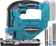 Cordless Jigsaw for Makita 18V Battery (Battery Not Included) Cordless Jig Saw with LED Work Light, 0°-45°Bevel Cuts, 3 Orbital Settings for Straight/Curve/Bevel/Circle Cutting