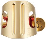 BG LD 1 Ligature with Cap, Alto Saxophone/Clarinet Duo, Gold-Plated