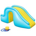 Fencelly Inflatable Water Slide with inflator,Swimming Pool Slide Summer Swimming Pool Supplies Kids Water Play Toy for Outdoor Indoor