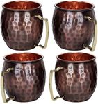 AVS STORE Ãƒâ€šÃ‚ Copper Hard Moscow Mule Mug Set - 4 Pieces, 16 oz.