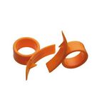 KitchenCraft KCORANGE Orange Peeler Set, Plastic, Orange, 7 cm, Set of 2