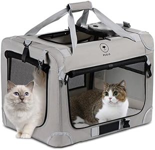 PEGIC Extra Large Cat Carrier for 2 Cats, Portable Soft Sided Large Pet Carrier for Traveling, Indoor and Outdoor Uses, 24"×16"×16"