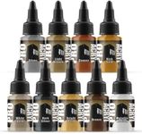 Monument Hobbies Pro Acryl Metallic Colors Bottle (Set of 9)