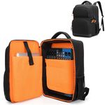 PGmoon DJ Mixer Case Compatible with Behringer Q1202USB / Mackie ProFX8v2 / Yamaha MG10XU / TC-Helicon GoXLR and More Mixers, Audio Mixer Bag Backpack with Multi-Pockets for Equipment (Patent Design),
