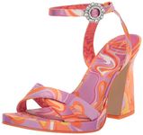 Circus NY Women's Haidyn Heeled Sandal, Orange Popsicle Multi, 4 UK