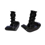 Stander Replacement Ski Glides, for the EZ Fold-N-Go Walker and Able Life Space Saver Walker, Durable Plastic, 2 count, Black