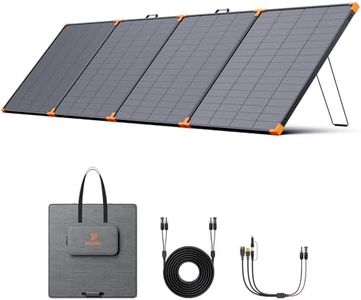 ZOUPW N-Type 16BB 450 Watt Portable Solar Panel,38V Foldable Solar Panel for Power Station with 25% High Efficiency,IP68 Waterproof 4 Adjustable Kickstands for RV Camping Hurricane Blackout