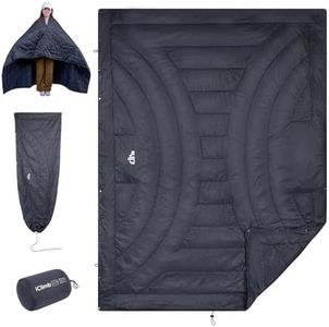 iClimb 3M Insulation Warm Camping Blanket Ultralight Compact (Dark Grey, 1.52 lb)