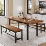 iPormis 3 Pcs 63" Dining Table for 