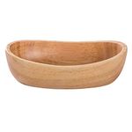 Wooden Bowl, Serving Bowl, Fruit Bowl, Salad Bowl, Boat Shaped Bowl, Snack Bowl, Bread Storage Bowl, Oval Antique Fruit Plate Fruit Holder Dessert Platter Tray Dish Plate (7.87 * 1.77 * 4.8in)