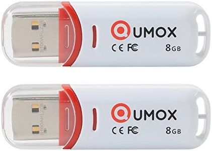 QUMOX 2X 8GB 8 GB Pen Drive USB 2.0 Flash Stick Red/White