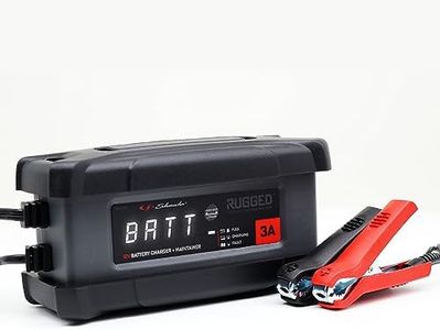 Schumacher Rugged SPX 458 Chargeur - Maintien Charge Automatique Intelligent 12V, 3A - pour Moto, Voiture, Bateau, Jet-Ski, Quad, Tondeuse, Mini Tracteur - IP54 (poussière et humidité ambiante)