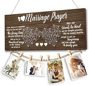 Jumptem Wedding Gifts Bridal Shower Gifts for Bride and Groom Engagement Gifts for couple Valentine‘s Day Present for Husband and Wife Newlywed Marriage Prayer Photo Holder