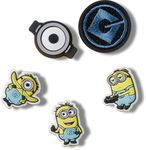 Crocs Polyvinyl Chloride Jibbitz Minions Shoe Decoration Charm 5Pck, Multi