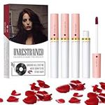 4 Colors Lipstick Sets for Women,Matte Lipstick Set,Waterproof High Pigmented Velvety Long Lasting Matte Lip Tint,Lipstick Makeup Sets For Women Gifts