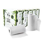 The Cheeky Panda Bamboo Kitchen Roll | 10 Kitchen Rolls - 1000 Super Strong Sheets | Naturally Strong and Absorbent Plastic Free Kitchen Paper Towels