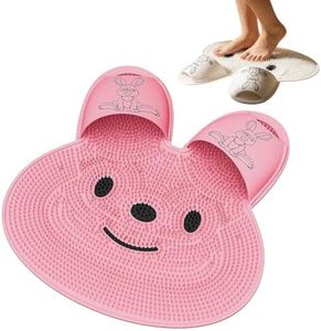 Extra-Large Shower Foot Scrubber Mat Pink