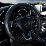 Black Leather Car Steering Wheel Co